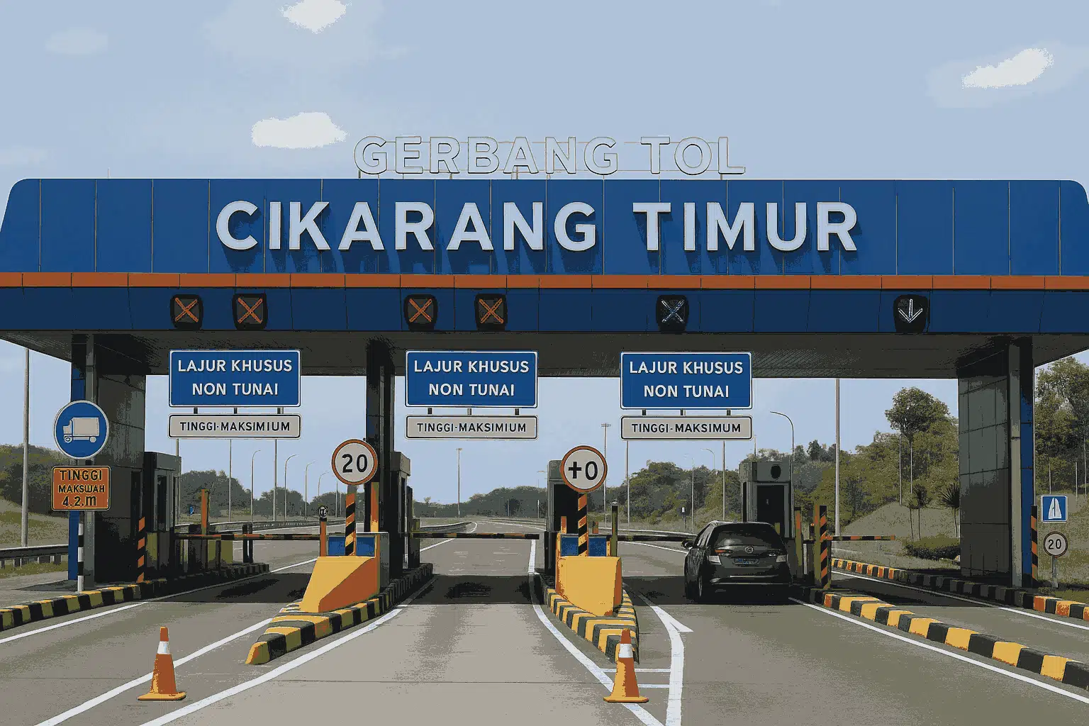 Gerbang Tol Cikarang Timur: Exit di Tol Cikampek Arah Bekasi